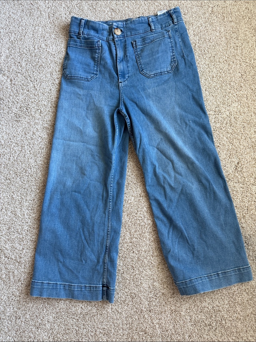 Maeve Light Blue Denim Wide-Leg Jeans